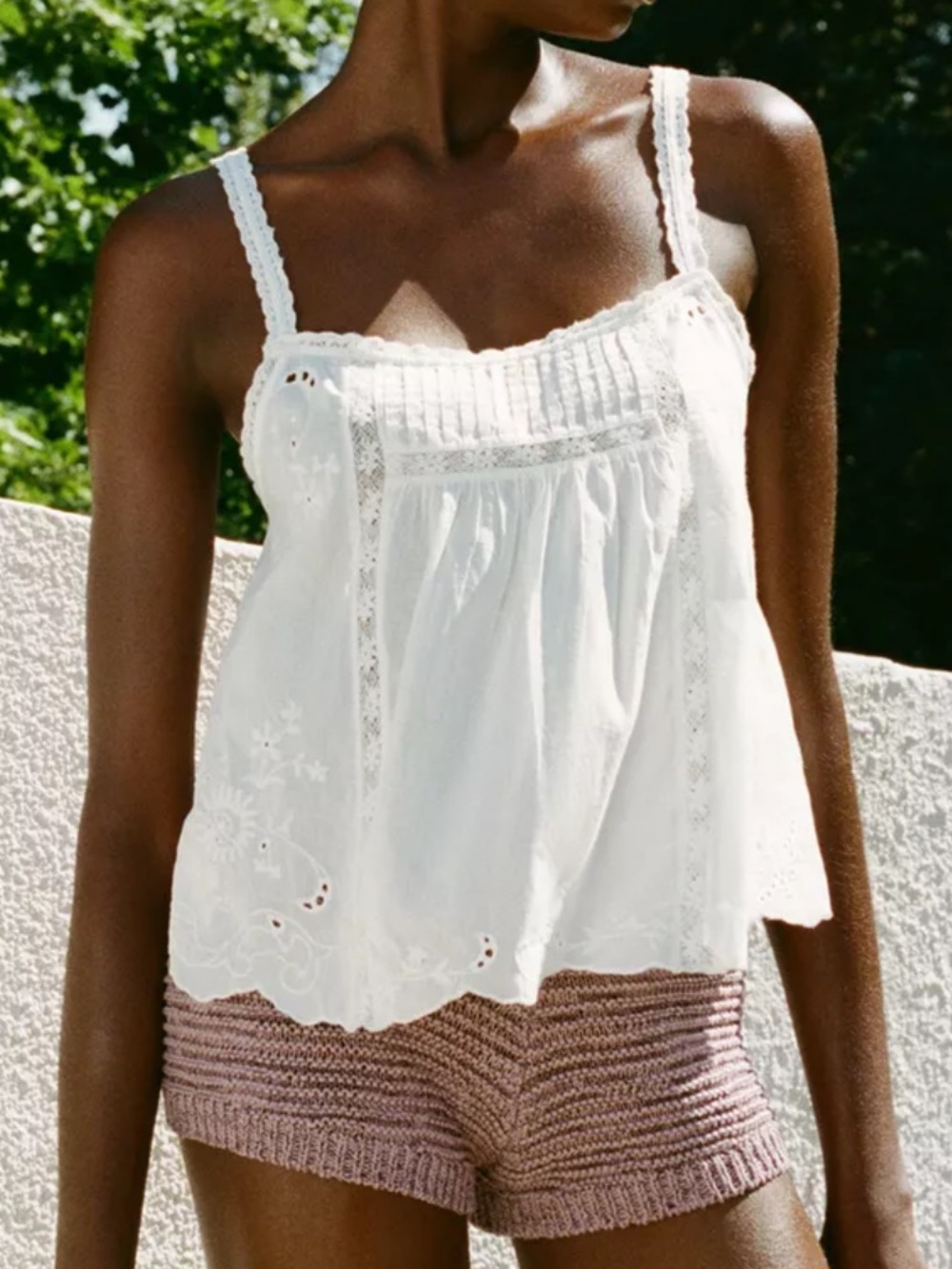 Zara Floral Embroidered Top